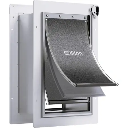 3-Flap Doggie Door for Wall Dog Door for Wall with Insulation