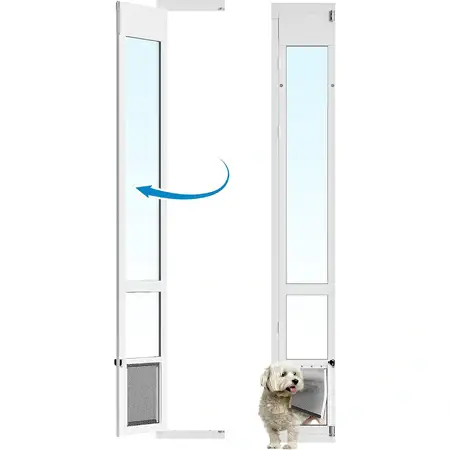 Medium Dog Door for Sliding Glass Doors All-Metal Framed